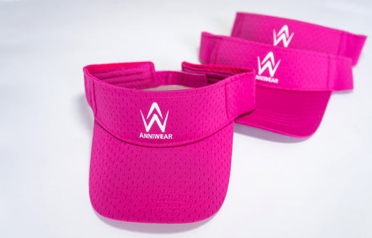 Sports Sun Visor in Fuscia on a white background